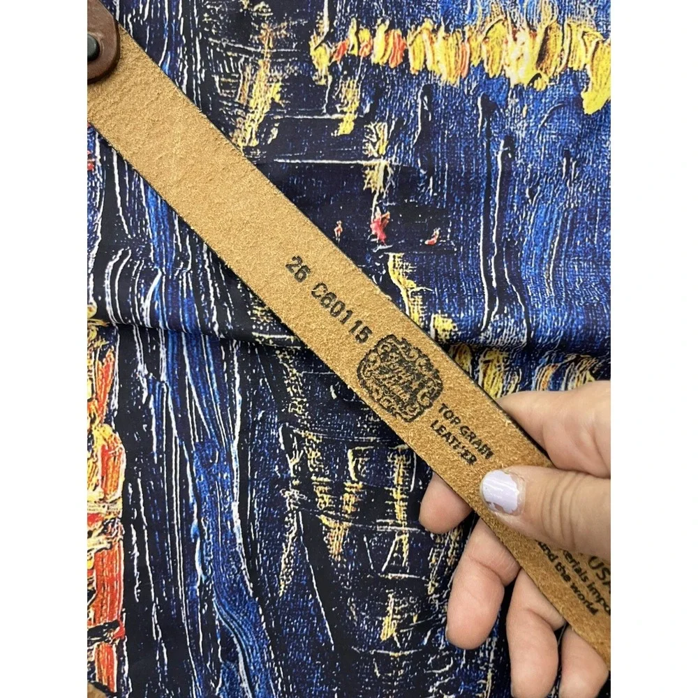 Tony Lama Children's Little Texas‎ Aged Bark Tooled Leather Belt C60119 H65